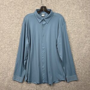 Hurley‎ Mens Exist New LT Warp Knit Shirt Grey Teal XL HFA25VMT-19933 NWT